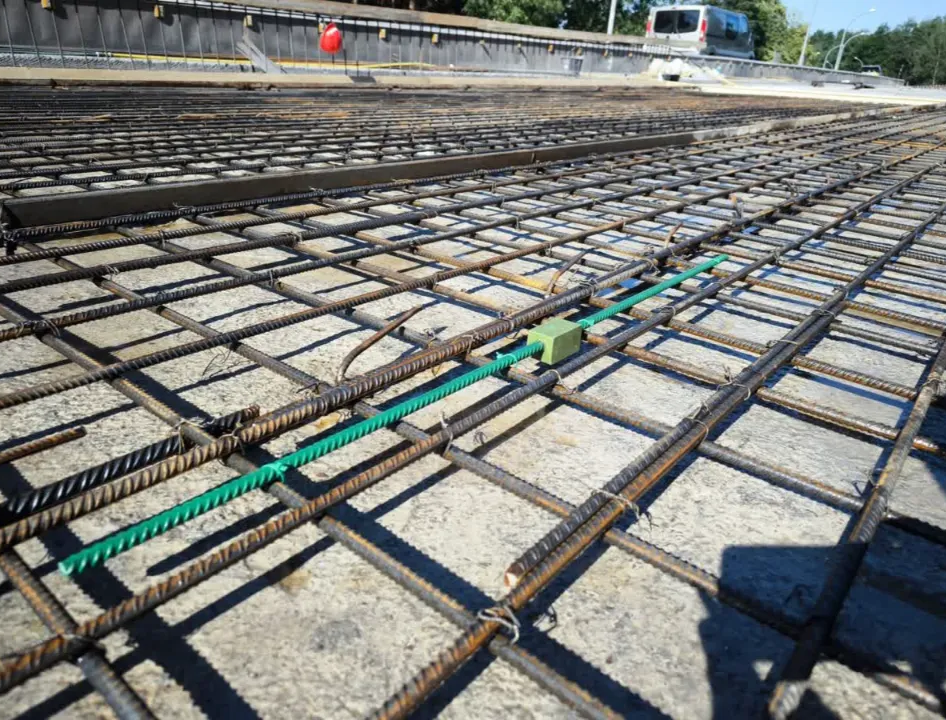 SlabControl 5.0 20 year real time structural performance monitoring system installed in the highway bridge.